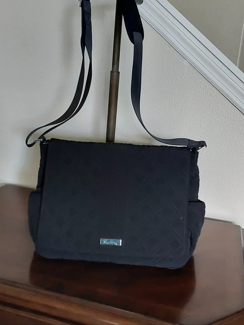 Vera BRADLEY BLACK‎ QUILTED MULTIFUNCTIONAL NWOT BABY DIAPER BAG